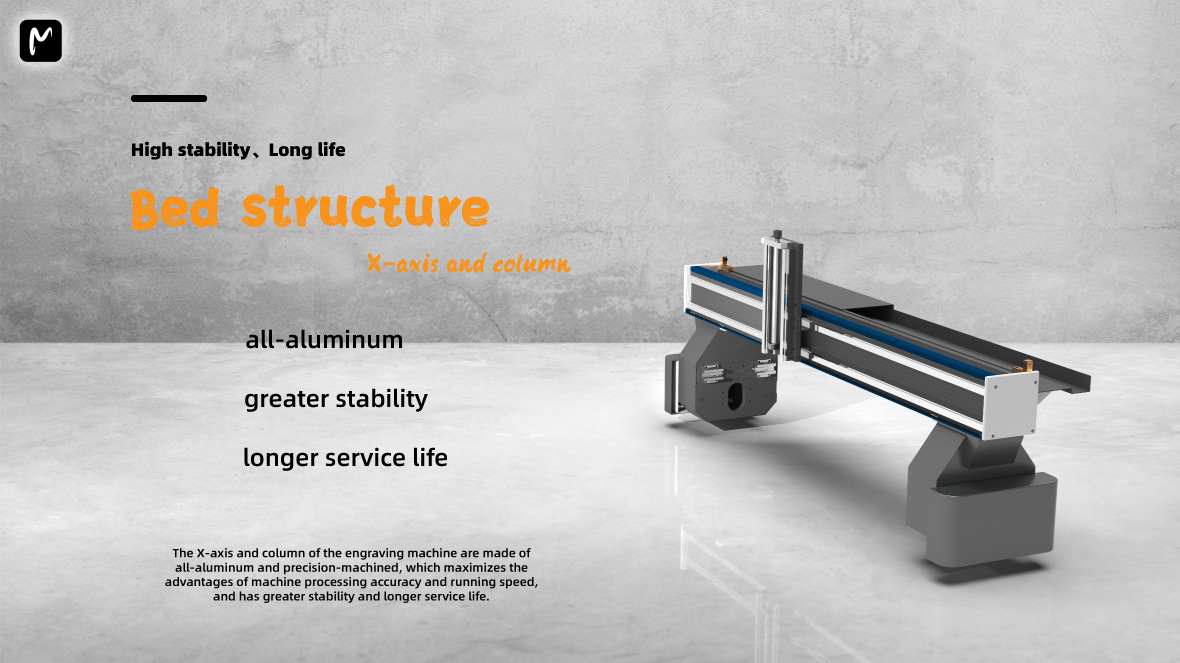 CNC Router Oscillating Knife Cutting Machine bed structure