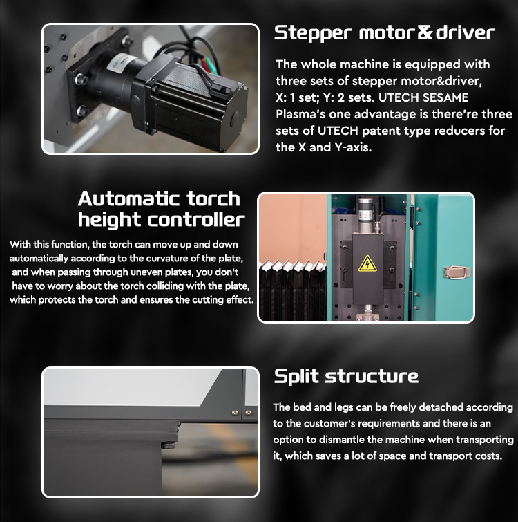 آلة قطع البلازما CNC 4x8ft لتفاصيل آلة الألواح والأنابيب