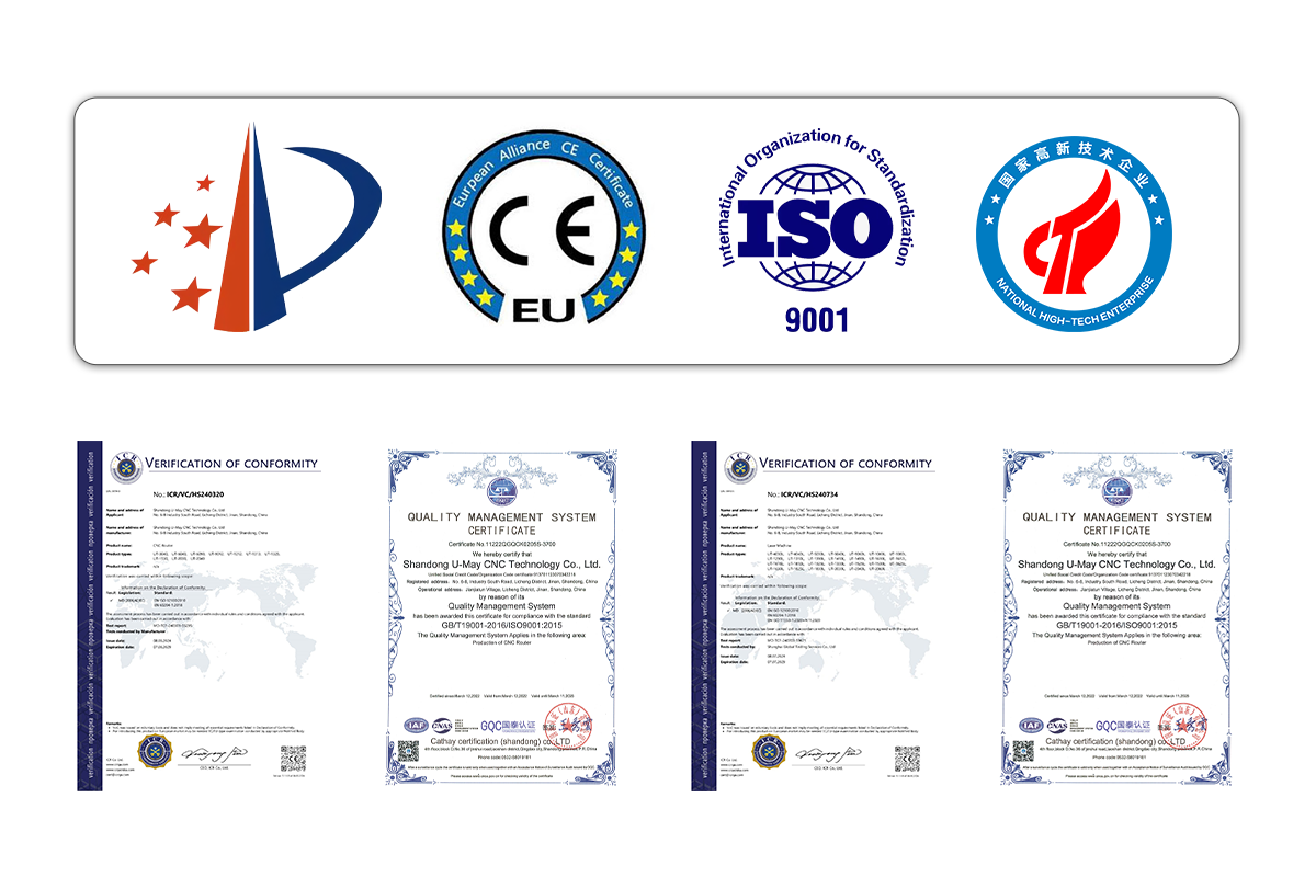 UTECH cnc router certification 