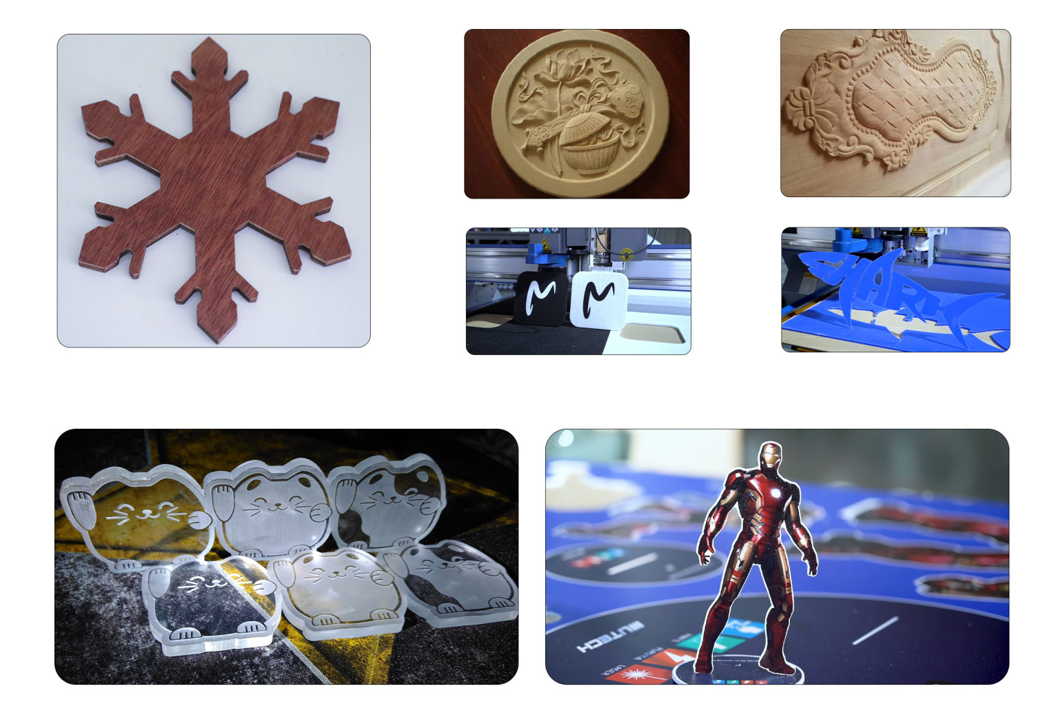 UTECH CNC ATC Digital Cutting Machine with CCD Camera Application Materials