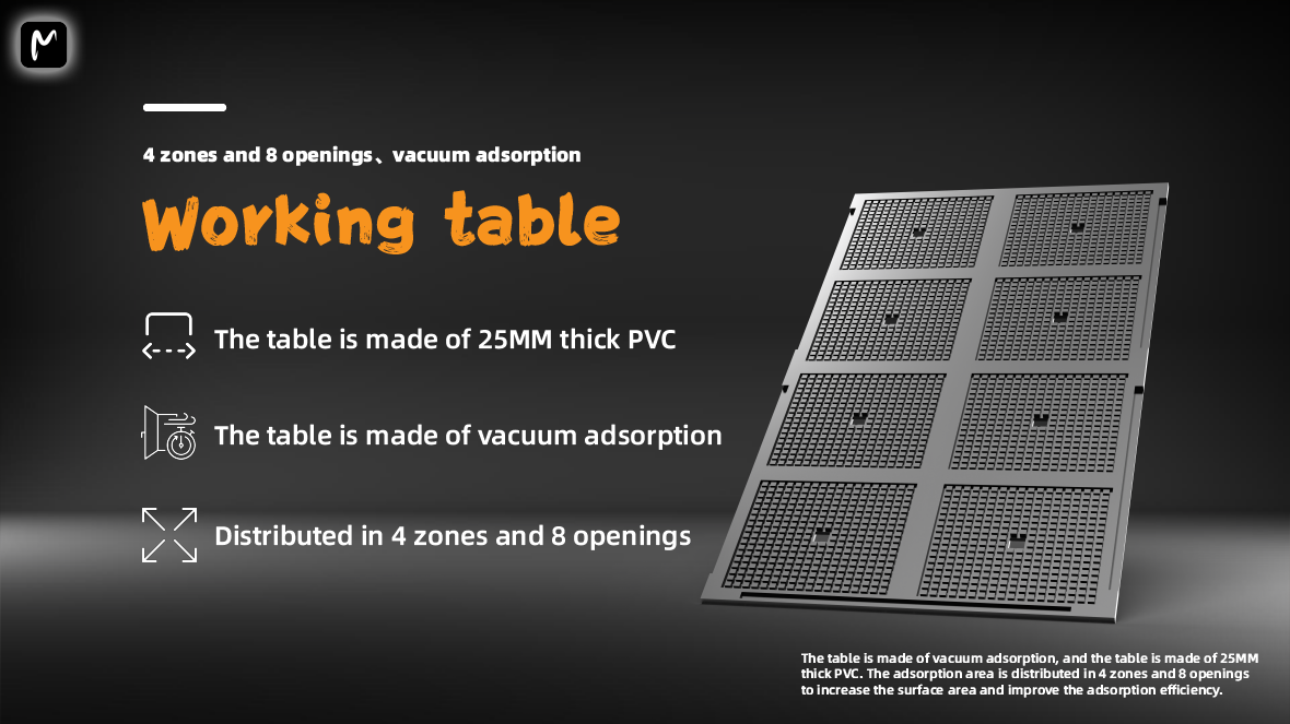 cnc router working table