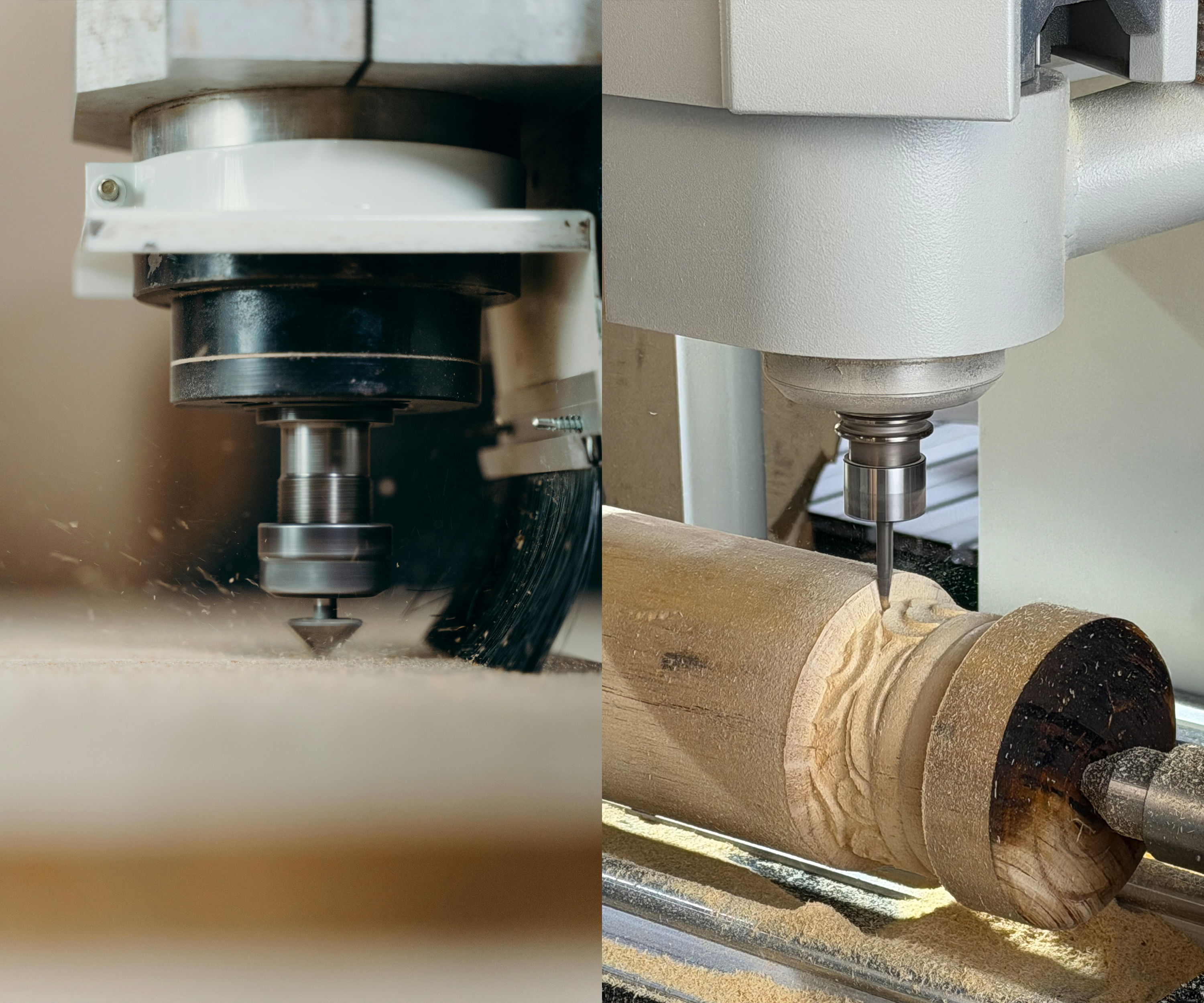 CNC router for wood processing