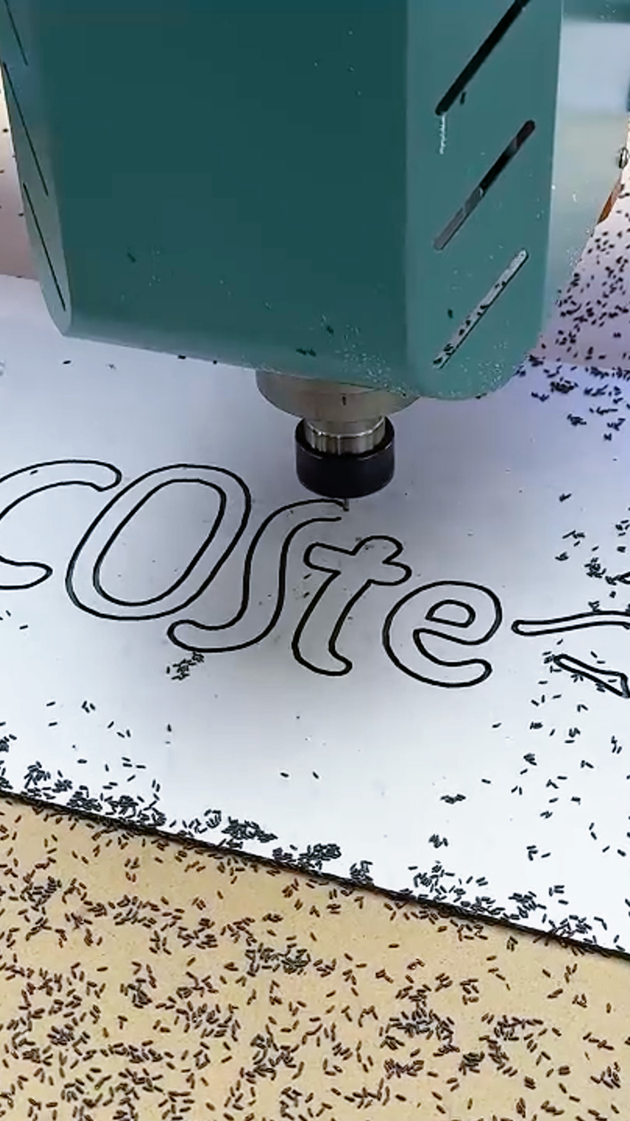 cnc machine router cutting ACP