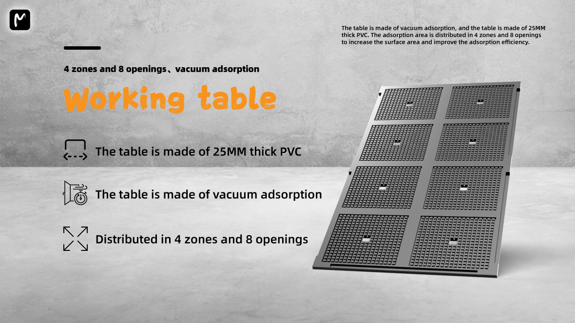 high precision spindle ccd oscillating knife cutting machine working-table