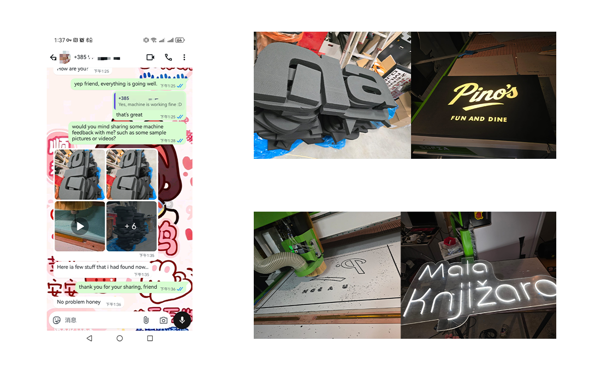 flexible material cutting machine customer feedback