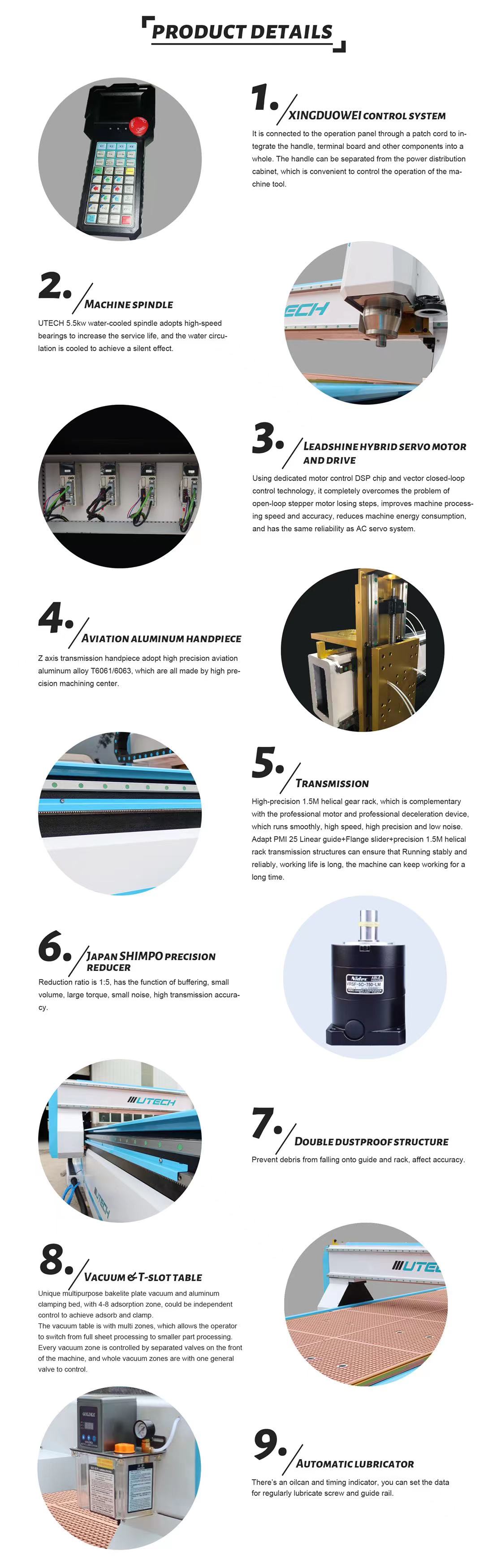 3 Axis 1325 CNC Wood Router Machine for Woodworking machine details